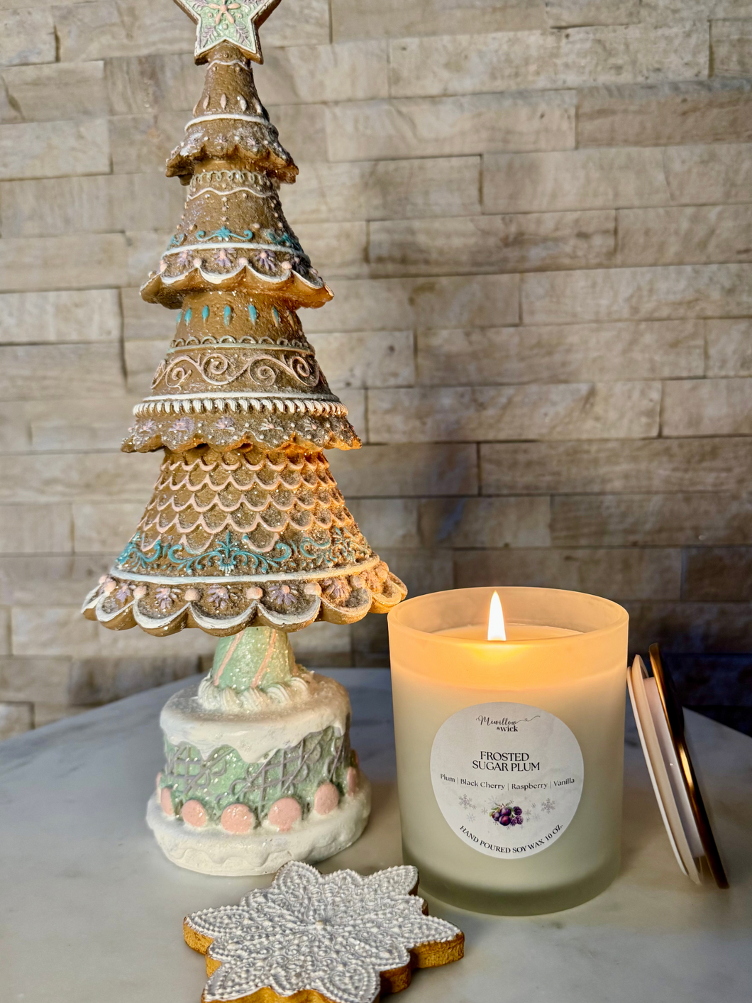 Frosted Sugar Plum Soy Candle